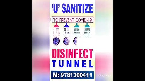 U Sanitize Disinfect Chamber. Automatic operated,fire/waterproof,customized size available.