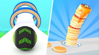 Going Balls vs Pancake Run ALL LEVELS - NEW MAX LEVEL Android iOS Mobile Gameplay