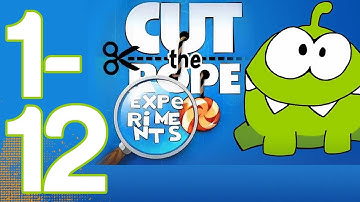 Cut the Rope: Experiments 3 Star Walkthrough Level 1-12 | WikiGameGuides