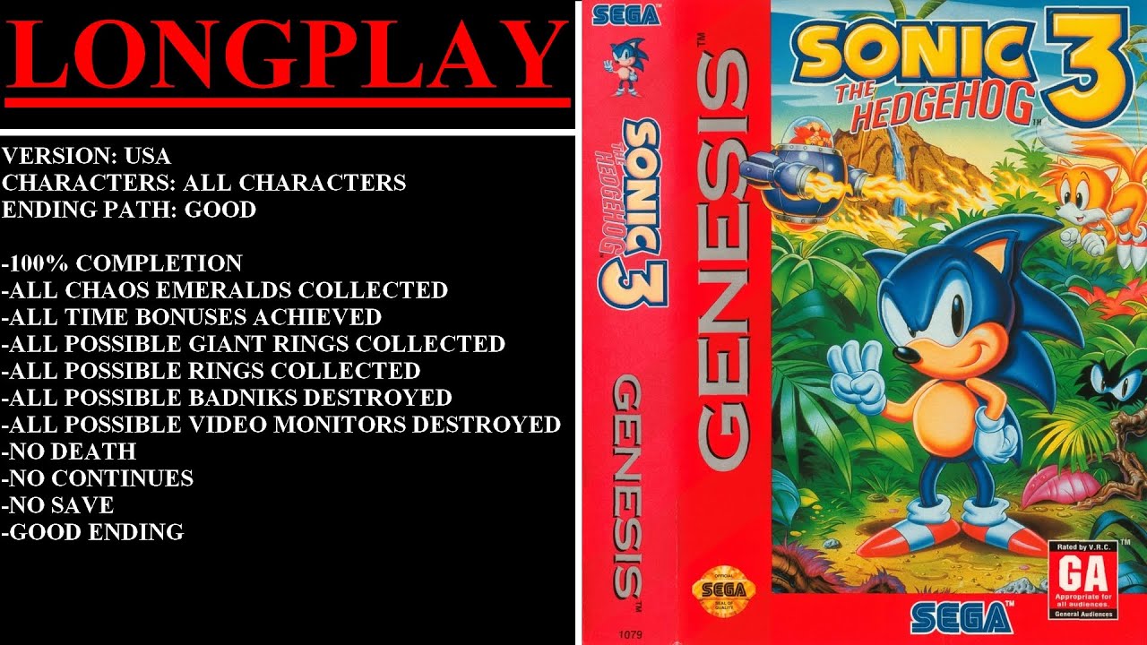 Play Genesis Sonic 3 Complete Online in your browser 