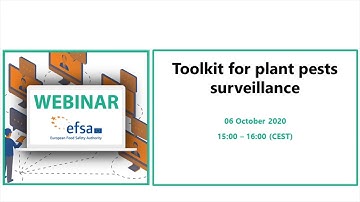 Webinar: Toolkit for plant pests surveillance