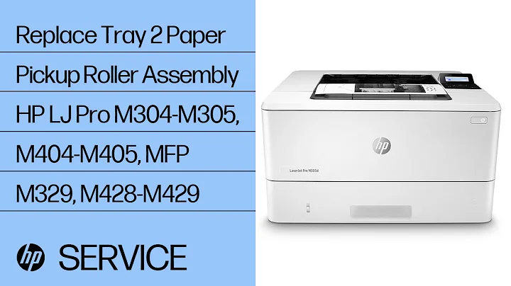 Replace Tray 2 Paper Pickup Roller Assembly | HP LJ Pro M304-M305, M404-M405, MFP M329, M428-M429
