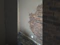 Plaster the wall job in progress