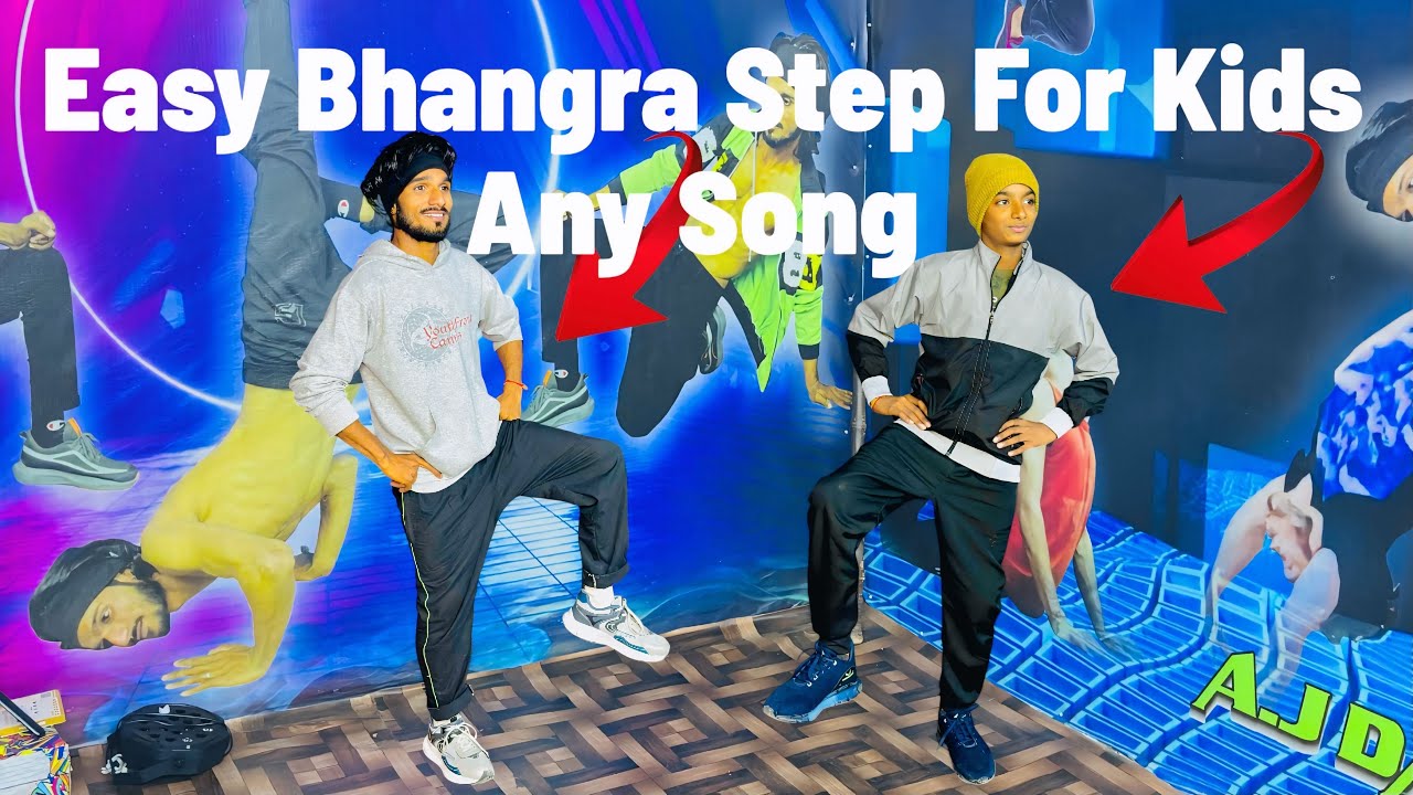 Bhangra Step For Kids Tutorial Full Vibe | Ankit Dancer | Very Easy Bhangra Step | Basic Step Kids !