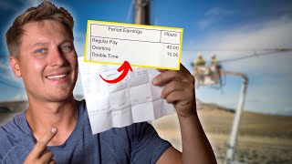 HOW MUCH MONEY A Lineman Makes Per Week (50/hrs)