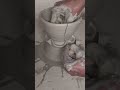Pottery with clay 🌸 #shorts #viral #video #trending #pottery #clayart #like #love #music