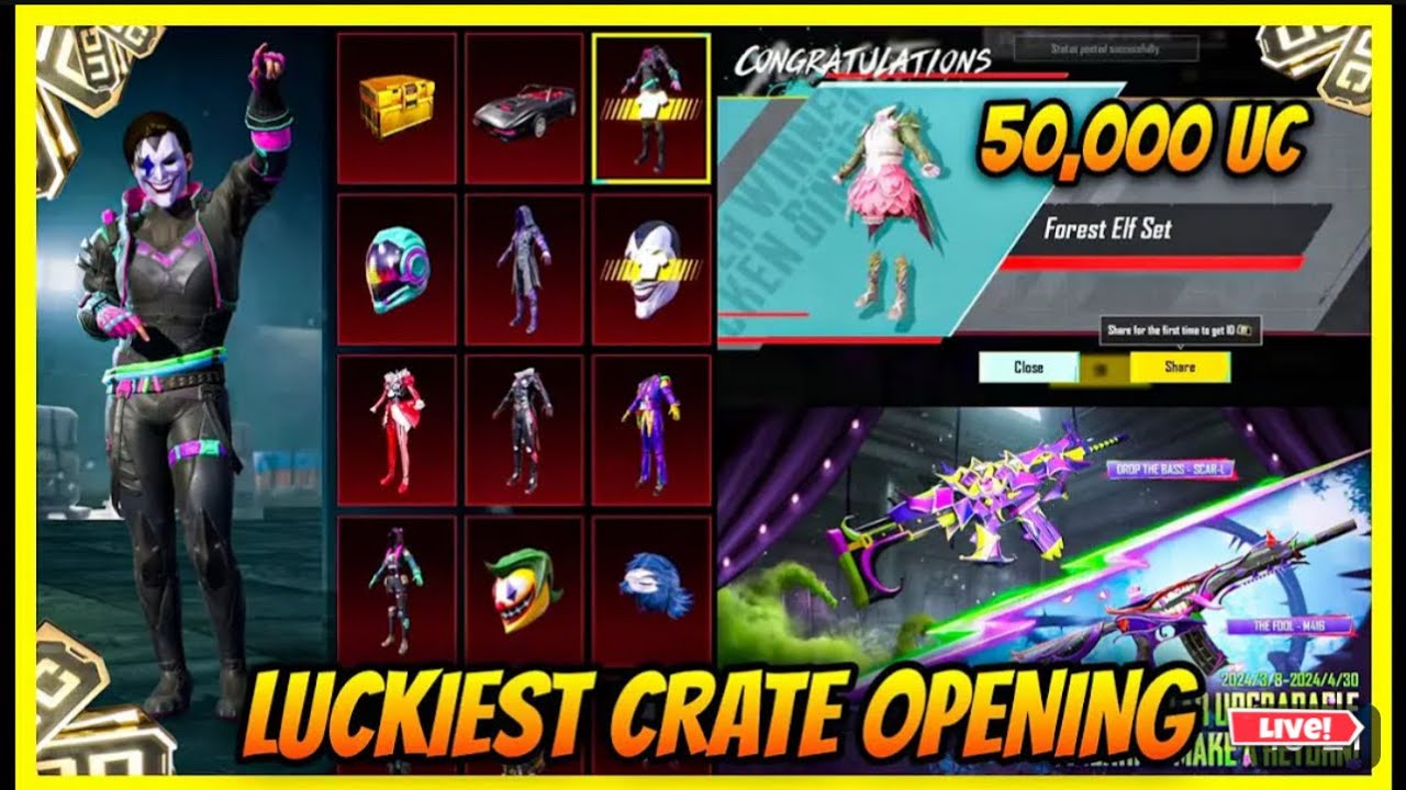 😱 OMG !! THE FOOL JOKER SUIT & FOREST ELF SUIT CRATE OPENING WITH FOOL ...