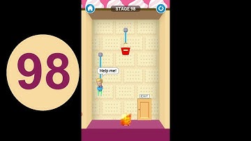 Rescue Cut Level 98 | rescue cut rope puzzle