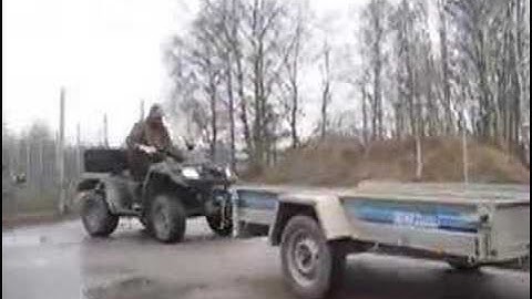 Unloading your ATV from a trailer