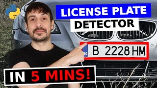 License plate detector with Python and yolov3 | Computer vision tutorial