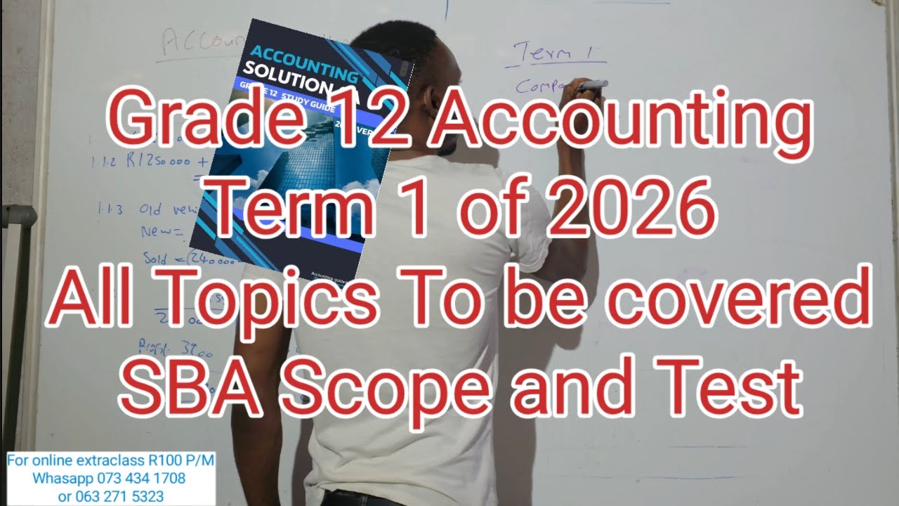 Бухгалтерский учет, 1-й семестр, 12 класс | Содержание и разделы для контрольной работы и теста S...