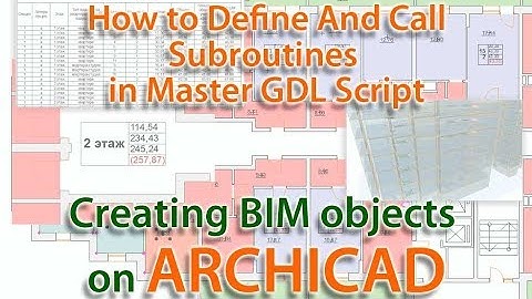 How to declare and access functions in the GDL BIM Master Script object in ARCHICAD