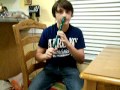 Chas davis playing recorder from nose