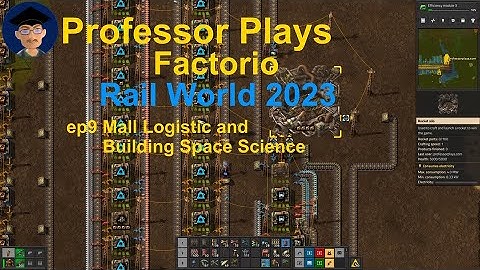 Factorio Rail World 2023 ep9 Mall Logistic and Building Space Science
