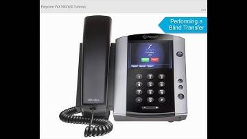 Polycom VVX 500 Lesson 9: Performing a Blind Transfer