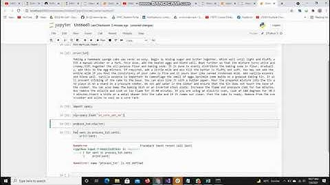 how to convert  text file to pandas DataFrame using spacy in natural langugae processing NLP python