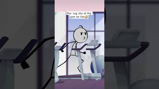 Leg day at the gym be like 🤣 #gym #workout #legday #viral #relatable #foryou #funny #animation #usa