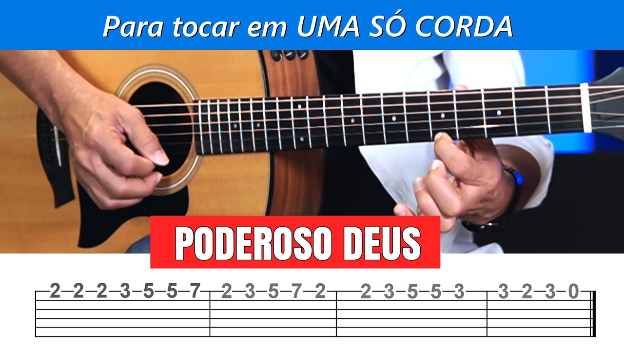 APRENDA SOLAR NO VIOLÃO - PODEROSO DEUS -  Solo Completo - Sidimar Antunes