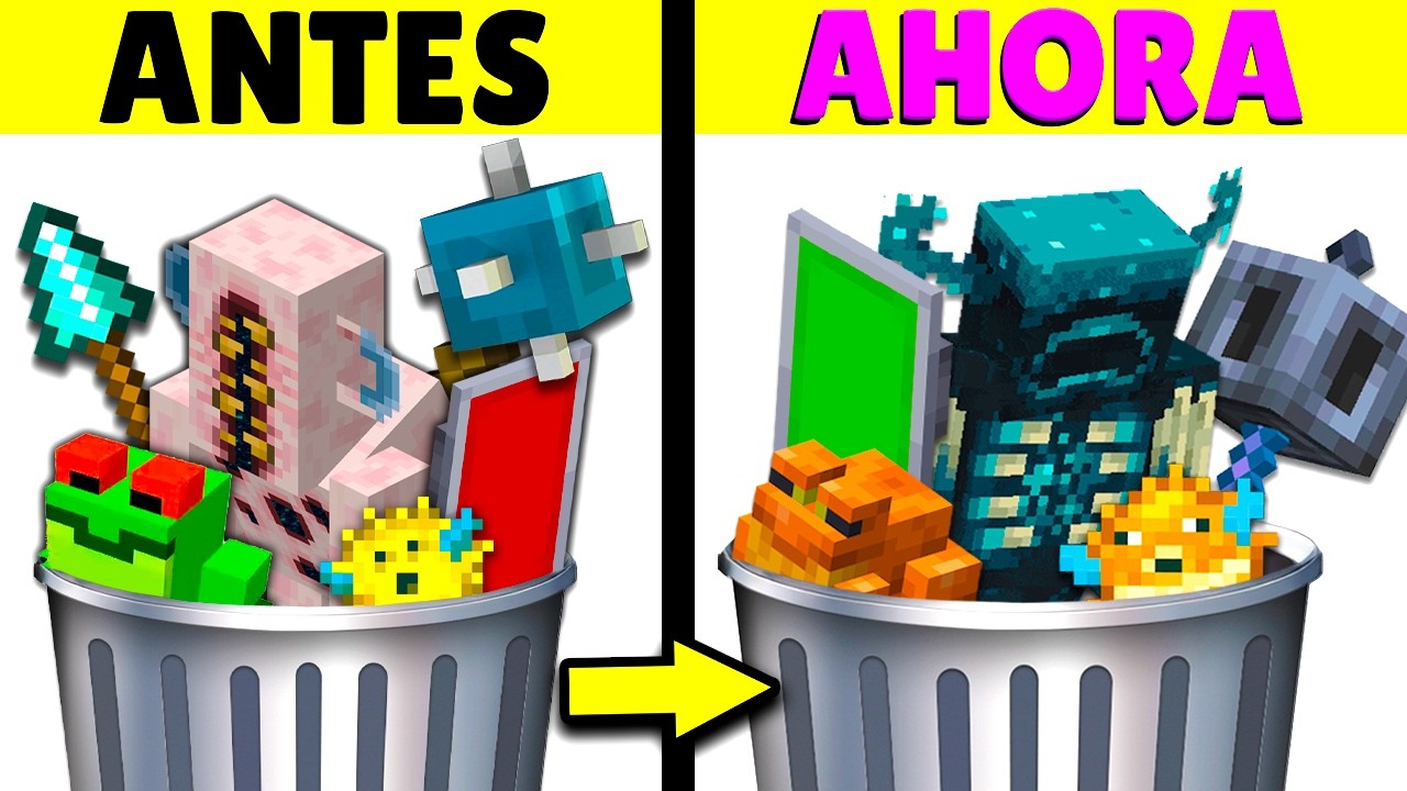 15 COSAS que CAMBIARON ANTES de SALIR en Minecraft