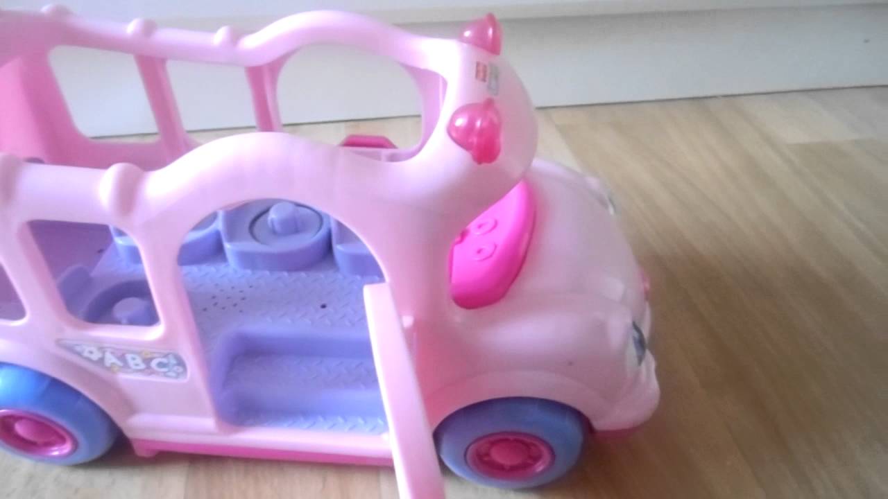 fisher price pink bus