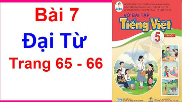 Vở Bài Tập Tiếng Việt Lớp 5 Sách Cánh Diều Bài 7 | Đại Từ | Trang 65 - 66 | Tập 1