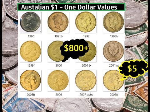 Rare or Not Australia Values $1 One Dollar coins