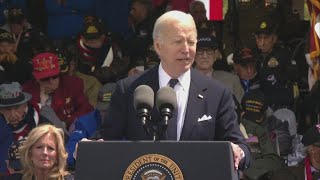 Biden calls for solidarity with Ukraine at DDay anniversary ceremony near the beaches of Normandy