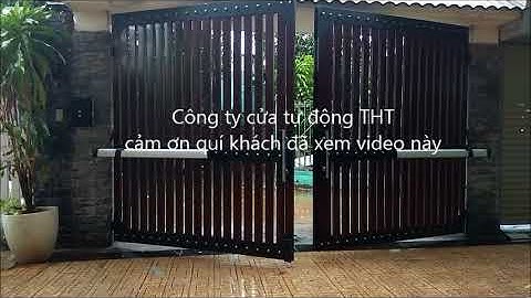 Cổng tự động cánh tay đòn thủy lực tại TX Thủ Dầu Một, Bình Dương