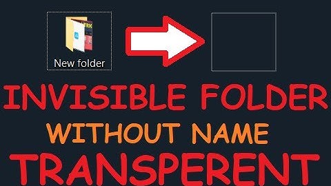 How to create invisible folder 🔥 on windows 7, 8, 10 in 2020 | folder without name | PC TRICKS 2020