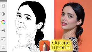 Outline Tutorial | Digital Art for beginners | Autodesk Sketchbook |