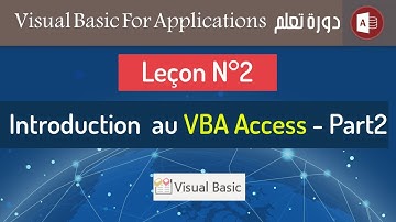 Leçon N°2 : Introduction au VBA Access 2016 - part2