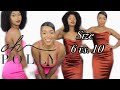 SIZE 6 VS 10 TRY ON SAME OH POLLY DRESSES | @Tashika Bailey  | navadine antoinette