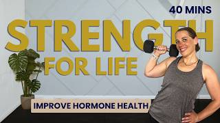 Low Impact Strength for Hormone Health | 40 Min | Menopause Live Workout