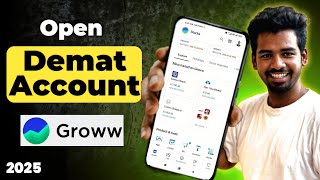 Groww-ல FREE-யா Demat Account எப்படி Open செய்வது? 🔥 (2025 Step-by-Step)