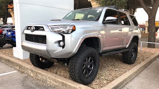 Hey guys check out this sick 2017 toyota 4runner trd off road with a
6” lift, pro comp skid plate,nfab roof rack, custom lights ,20” xd
series wheels, and wr...