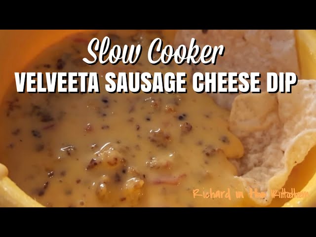 Cheesy Slow Cooker Sausage Dip [+ Video] - Oh Sweet Basil