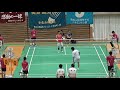 2016年IH バドミントン 男子 シングルス 2回戦 白川友基(帯広大谷)vs 高橋玄(高岡第一)