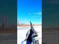 First Person Duck Hunt Shotgun POV on Frozen Lake! #shortfeed #youtubeshorts #shorts #usa #russia