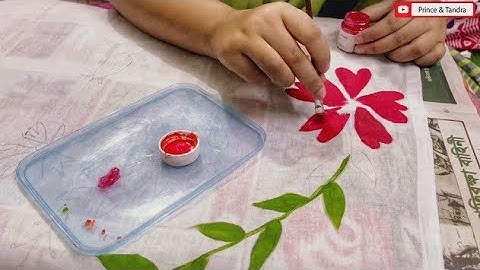 Fabric  Painting Design | How to design your own fabric. Step-by-step Fabric Design Tutorial
