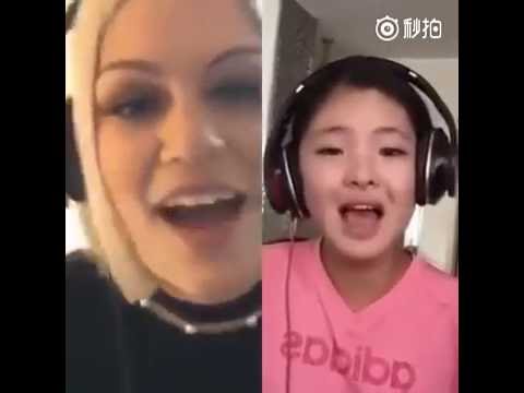 中外双美合唱，好听的耳朵怀孕了心~！小姑娘好美，唱的好棒