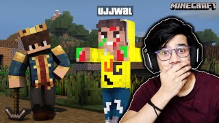Beating Minecraft But YouTubers Are Mobs