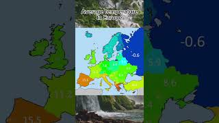 Average temperature in Europe #geography #map #earth #world #europe #eu #travel #nature #maps