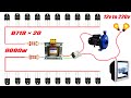 How to make a simple inverter 2500W, 20 transistor D718, creative prodigy #6