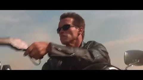 Terminator 2   Tow Truck  Harley Bike  ChaseScene HD