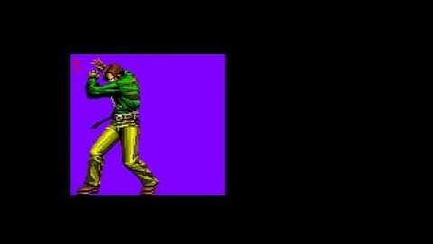 XNA fighting game 2D kyo Animation Test