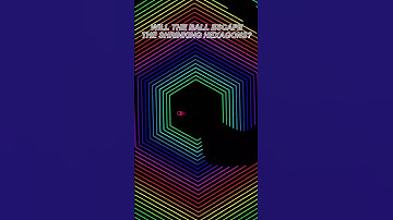 Can the ball escape?#asmrsounds    #satisfying ​ #python​ #simulation​