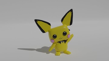 Pichu Speed Model + Animation in Blender 2.83
