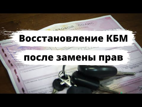 Как восстановить КБМ после замены прав?