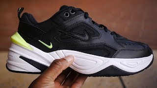 Torrente Faceta agricultores Nike M2K Tekno Quick Look & On Feet (Black & Volt) - YouTube