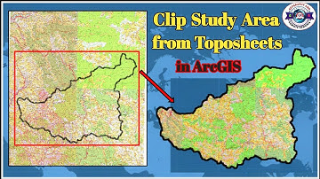 How to Clip Study Area from Mosaic Toposheet in ArcGIS |Clip Raster using Shapefile|